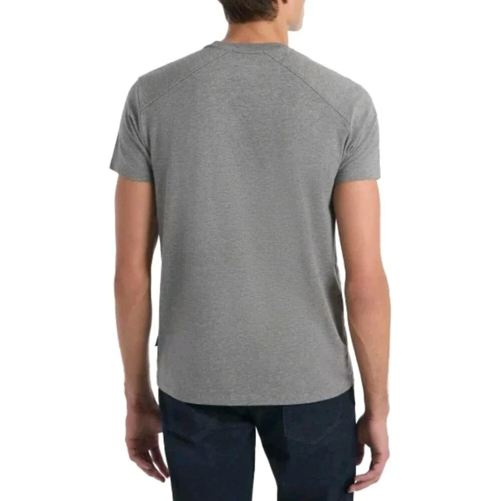 Kenneth Cole Organic Cotton Short Sleeve Tee Slim Fit Gray Men's Size XXL Tshirt - Picture 5 of 5